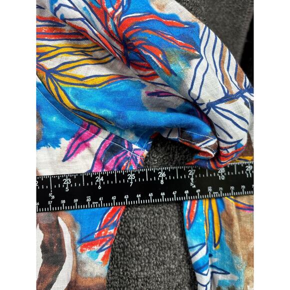 Robert Graham Shirt Mens 2XL Linen Limited Edition Embroidered Button Up - Picture 7 of 8